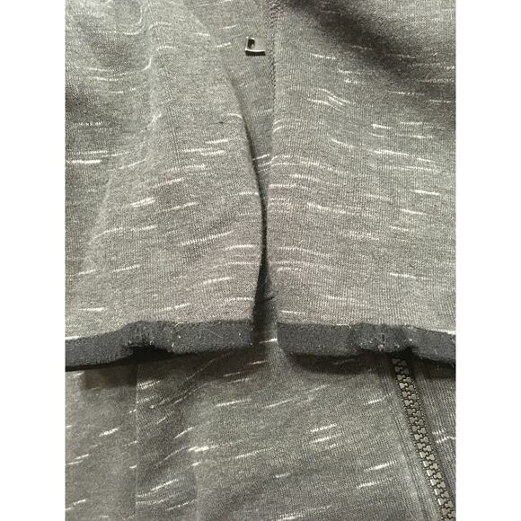 Nike Boys Small Heather Gray Full Zip Hoodie Turtle Neck Front Zipper Pocket - Picture 7 of 8